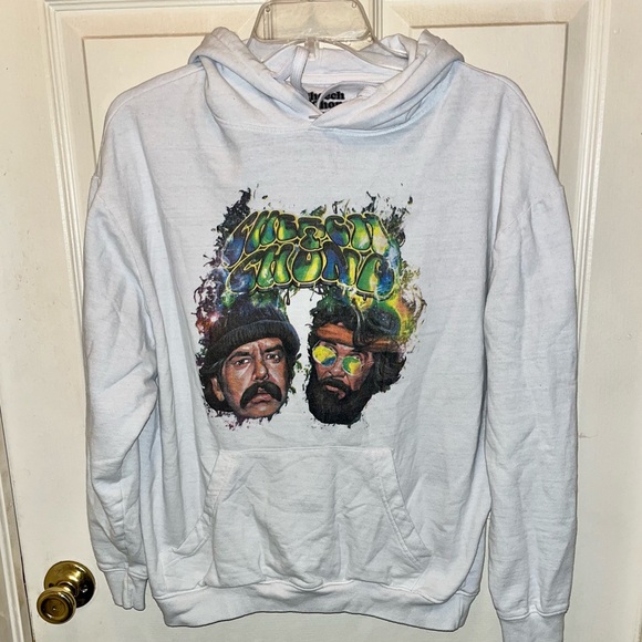 CHEECH & CHONG Long Sleeve Pullover Hoodie Sweatshirt. Sz L. - Picture 1 of 6